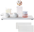 2 PCS Water Absorbent diatomite Coasters, 12.2" x 5.5" Water Absorbing Stone Tray for Sink, Stone Drying mat for Kitchen Counter, Stone soap Tray Used for Hand Soaps & toiletries & Plants
