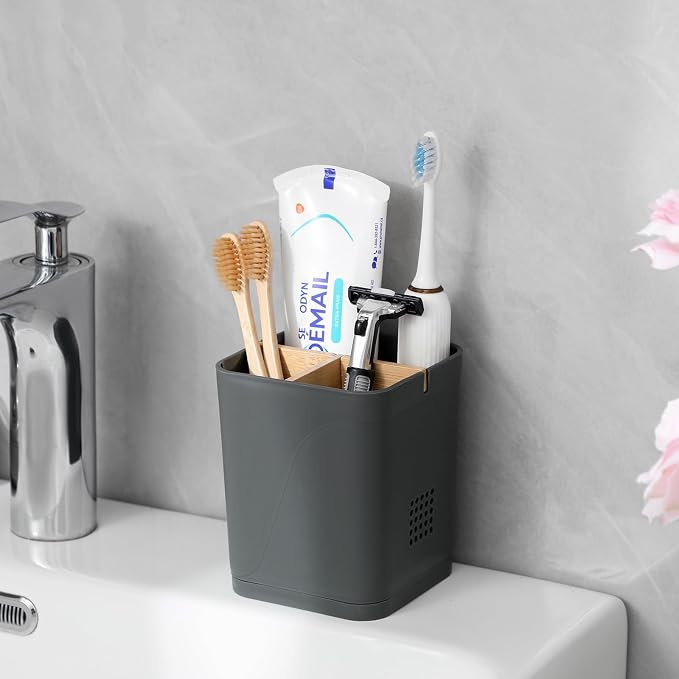 Electric Toothbrush Holder 3 Slots Tooth Brushing Holder - Image 2