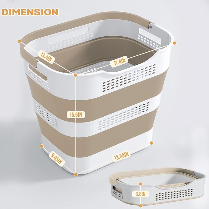 OOAMBB 43L Collapsible Laundry Basket - Image 5
