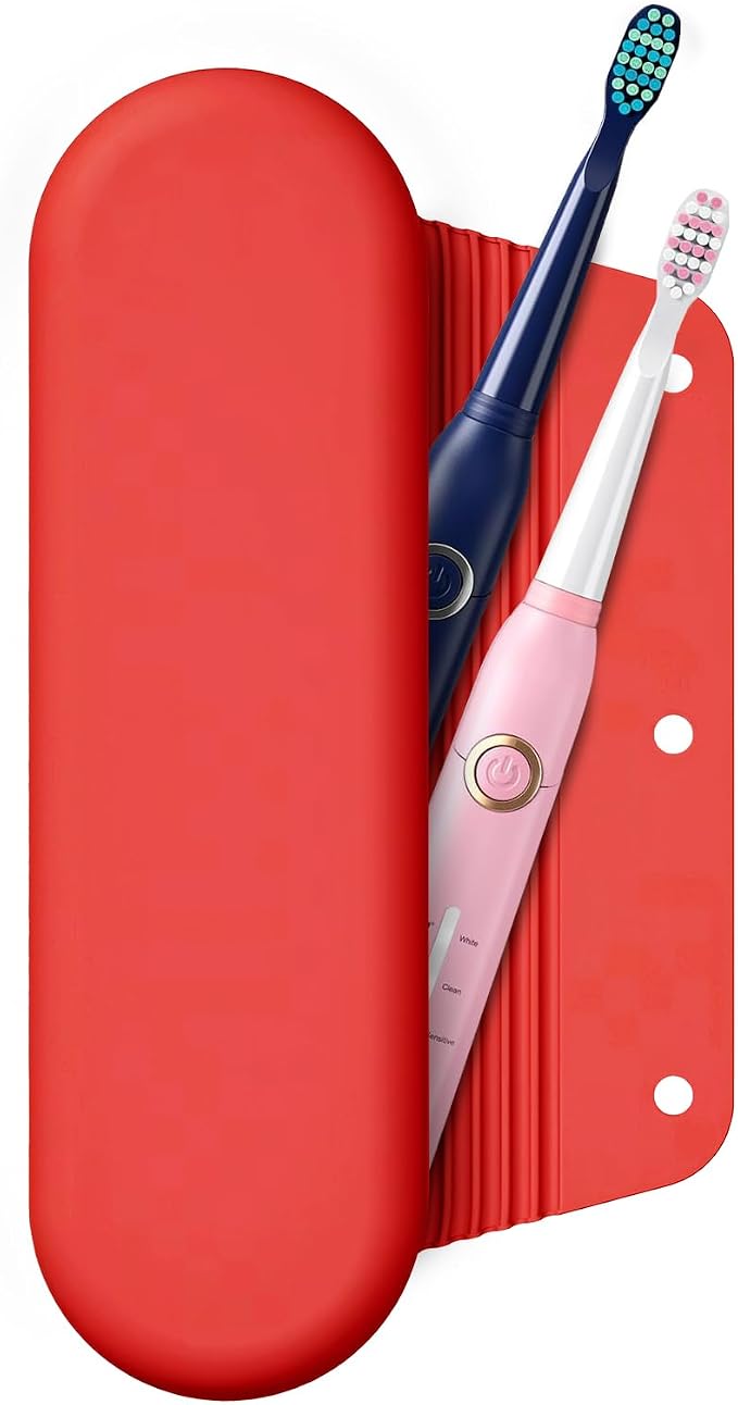 Silicone Electric Toothbrush Travel Case, Manual Toothbrush Travel Cover by iTokGok