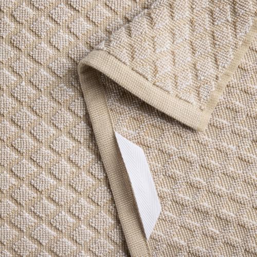 Martha Stewart Honeycomb Chambray Textured Kitchen Towel 4-Pack Set, 100% Cotton - Image 3