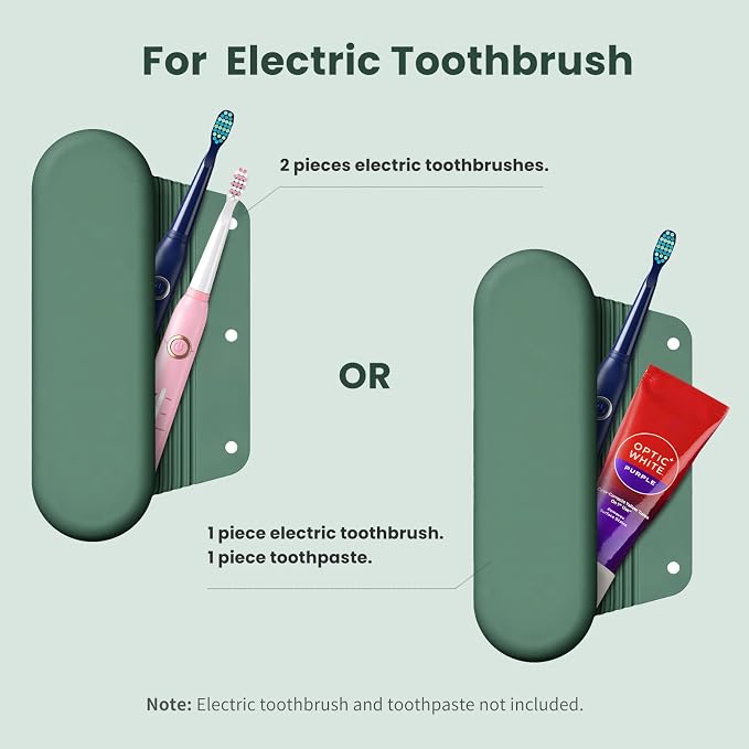 Silicone Electric Toothbrush Travel Case, Manual Toothbrush Travel Cover - Image 2