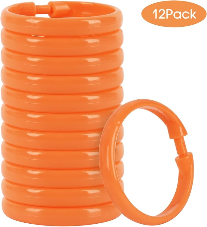 Orange Shower Curtain Hooks - Image 7