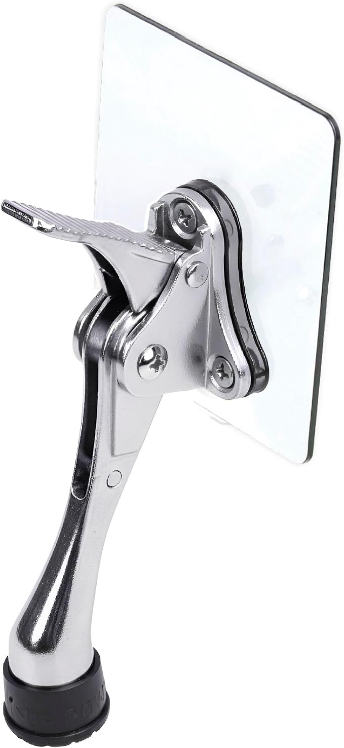 HASHI 4 Inch Kickdown Door Stopper No Drilling, Hands-Free Foot Operated Door by HASHI