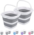2 Pack Collapsible Buckets 5L 1.3Gallon Small Cleaning Bucket by Craftend