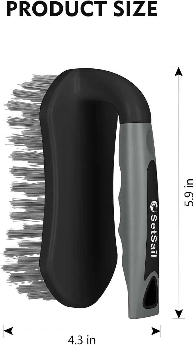 SetSail Scrub Brush, Stiff Bristle Cleaning Scrubber, 2 Pack | Durable Bristles - Image 2