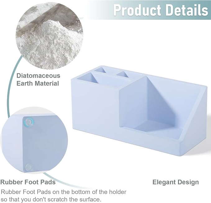Diatomite Toothbrush Holders Toothpaste Organizer - Image 4