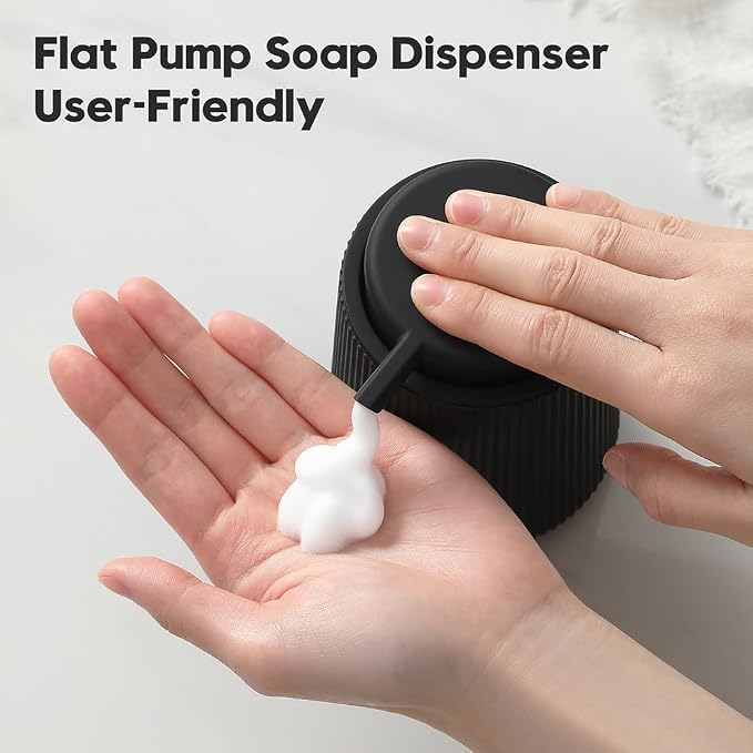 YAUKPH Striped Foaming Hand Soap Dispenser Black | - Image 7