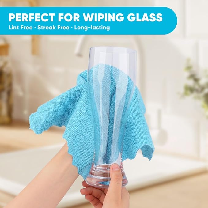 Orighty Microfiber Cleaning Cloth 10 Pack, Cleaning Rags 12x11 inch | - Image 2