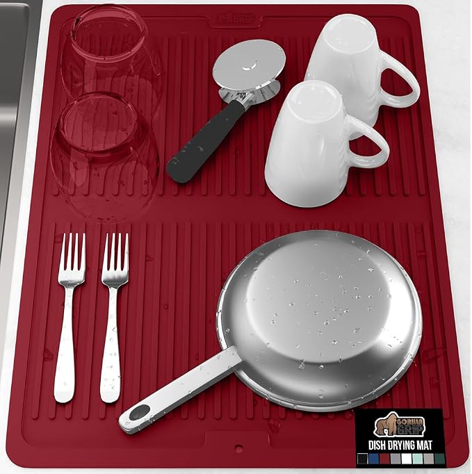 GORILLA GRIP 100% BPA-Free Patented Silicone Dish Drying Mat by Unknown