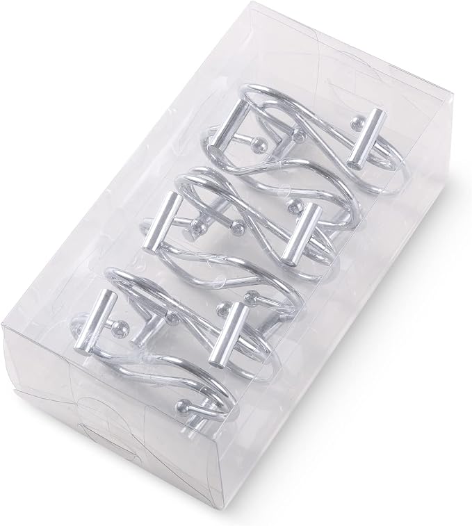 Silver Shower Curtain Hooks, Rust Proof Shower Curtain Rings - Image 7