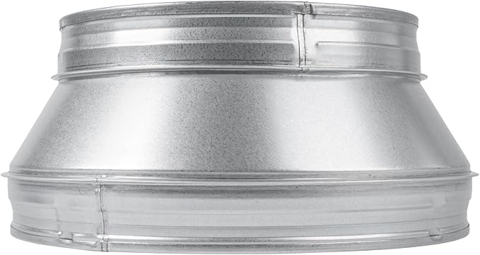 12.5" to 10" Inch Round Duct Reducer - Male Fit Galvanized Steel Pipe Increaser - Coupling for Round Duct Ventilation Systems - Heating & Cooling HVAC - Vent Pipe Adapter, Duct Connector