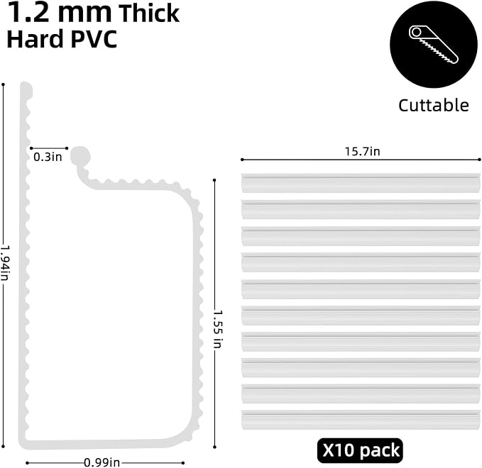 YECAYE 157in Cable Management Cord Organizer, Cable Raceway, Cord Management - Image 2