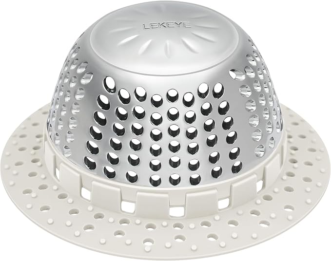 LEKEYE Shower Drain Hair Catcher/Shower Drain Cover/Drain Protector by LEKEYE
