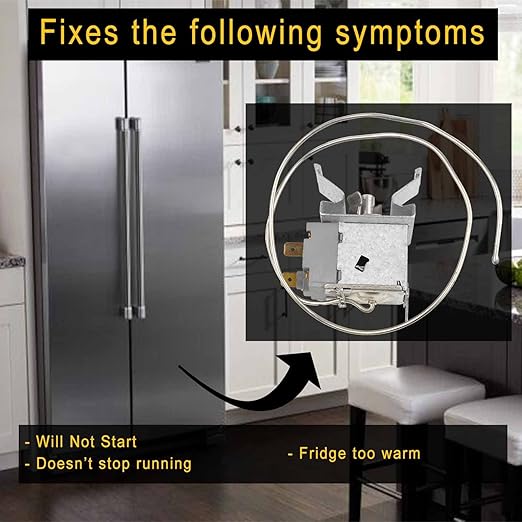 5304513033 Refrigerator Temperature Control Thermostat by Seentech - Compatible with Frigi-daire Kenmore - Repalces: 297216037 5304503436 216715200 297216033