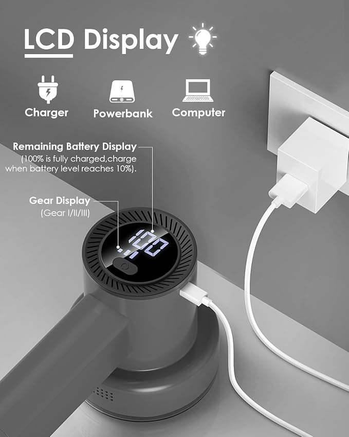 HOMEASY Fabric Shaver, Rechargeable Lint Remover - Image 2