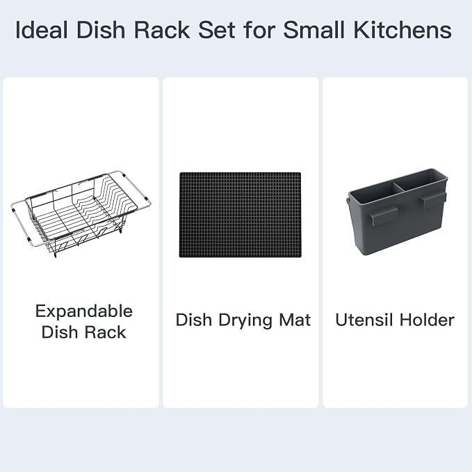 Green Dish Drying Rack Over The Sink - Image 9