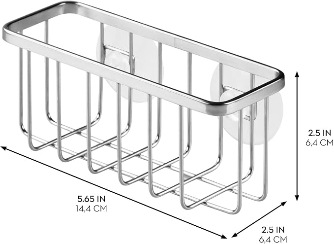 iDesign Stainless Steel Suction Sponge Holder - Image 4