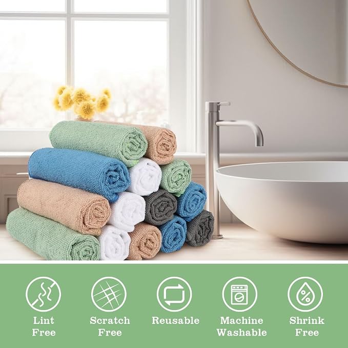 Washcloths Bulk 400 Pack Face Towels, Highly Soft Wash Cloths | Hand Towels - Image 5