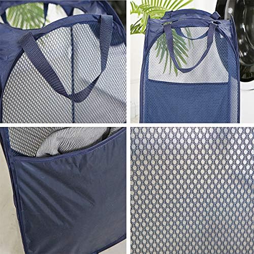 2 pop-up Laundry Hamper, Foldable mesh Laundry Baskets - Image 6