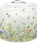 Dust Cover for 6 Quart Pressure Cooker and Extra Accessories, Dust Proof Easy to Clean Cover Electric Appliance Air Fryer Accessories with Storage Pocket, Floral Green