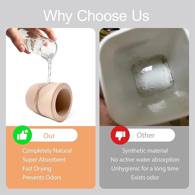 Diatomite Toothbrush Holder, Quick Dry Bathroom Stand | Water Absorbing - Image 5