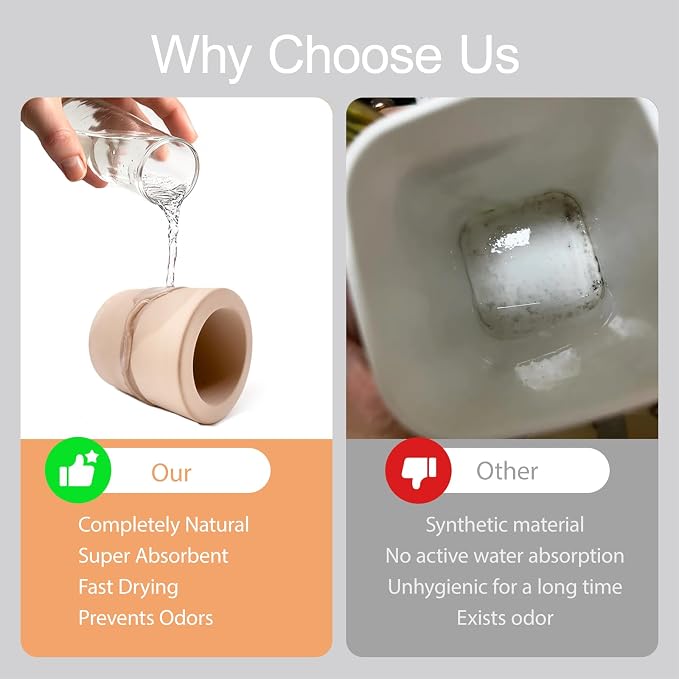 Diatomite Toothbrush Holder, Quick Dry Bathroom Stand | Water Absorbing - Image 4