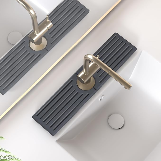 Stone Faucet Mat for Kitchen Sink, Water Absorbing Sink Water Splash Guard by Unknown