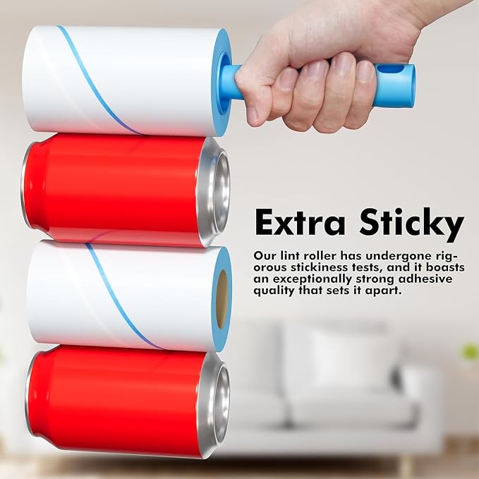 Lint Rollers for Pet Hair Extra Sticky, 600 Sheets Mega Value Set Lint Rollers - Image 6
