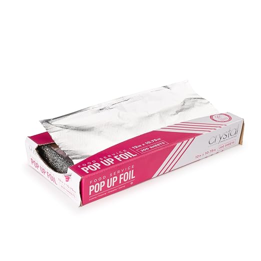 Crystal by crystalware FPU12102400B Premium Aluminum Foil Pop Up Sheets by EskayProducts