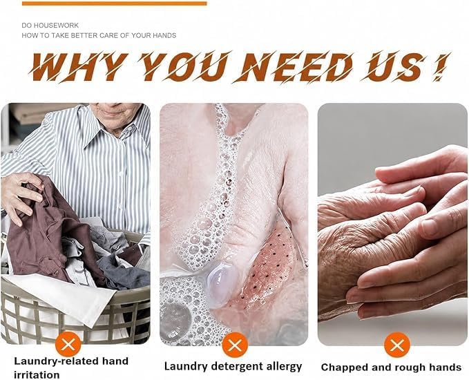 Dishwashing Cleaning Gloves Waterproof Tear-Resistant Household Rubber Cleaning - Image 3