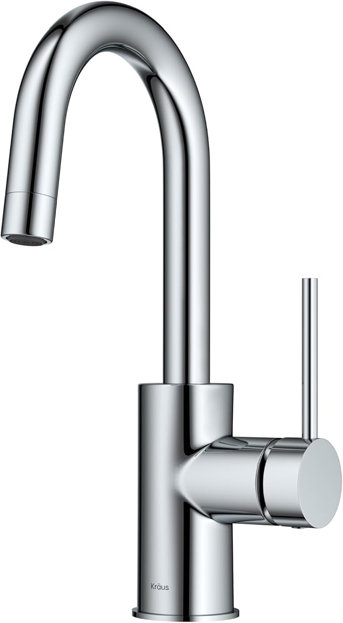 KRAUS Oletto Single Handle Kitchen Bar Faucet in Chrome Finish, KPF-2600CH by Unknown