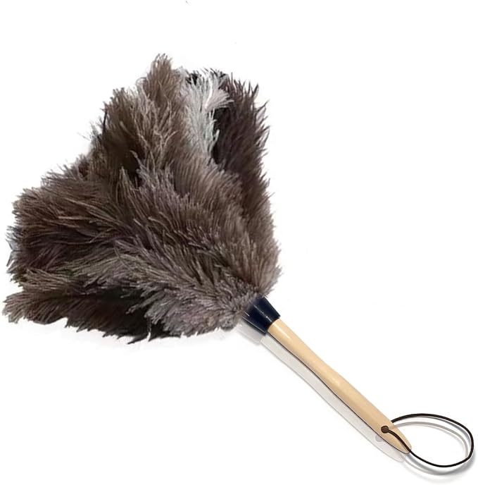 NCEDN Genuine Ostrich Feather Duster 15 inches – Soft Dense Real Feathers by NCEDN