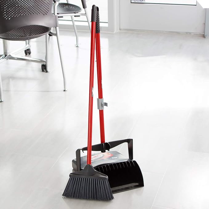 Libman Commercial 919 Lobby Dust Pan and Broom Set - Image 4