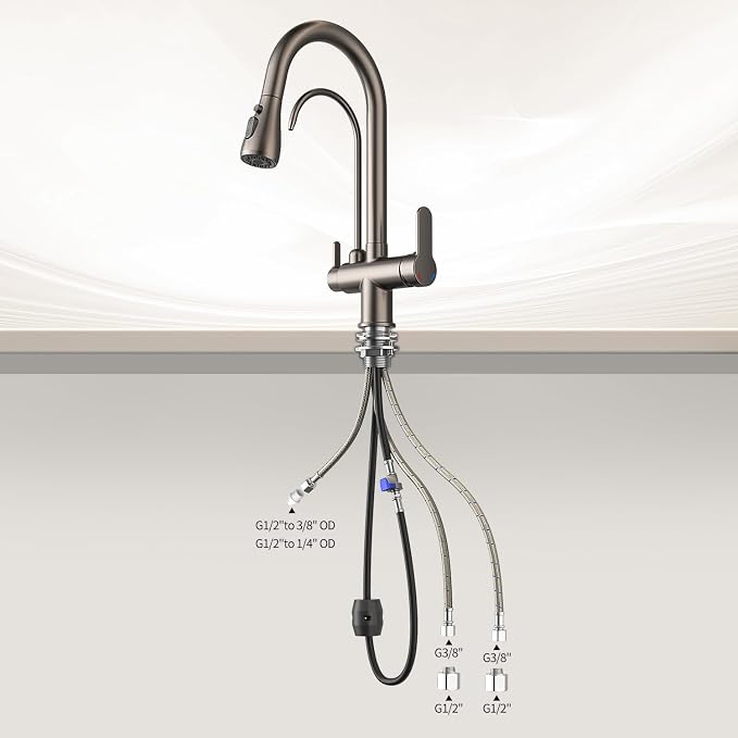 Kitchen Sink Faucet with Pull - Image 5