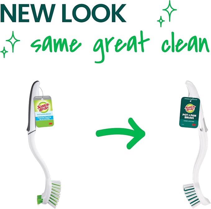 Scotch-Brite Pot & Pan Brush, 4 Pack | Durable and Long Lasting Dish Brush - Image 2