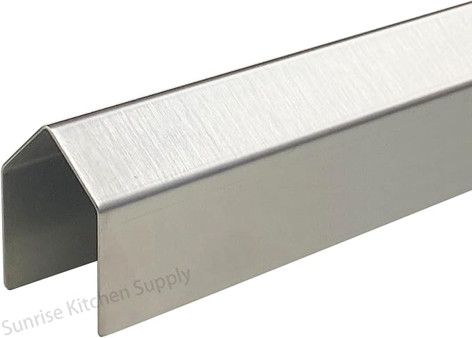(Pack of 2) Sunrise Kitchen Supply Heavy Duty 20 GaugeStainless Steel Deep Fryer Joining Strip/Connector (23"L x 1 1/2"W)