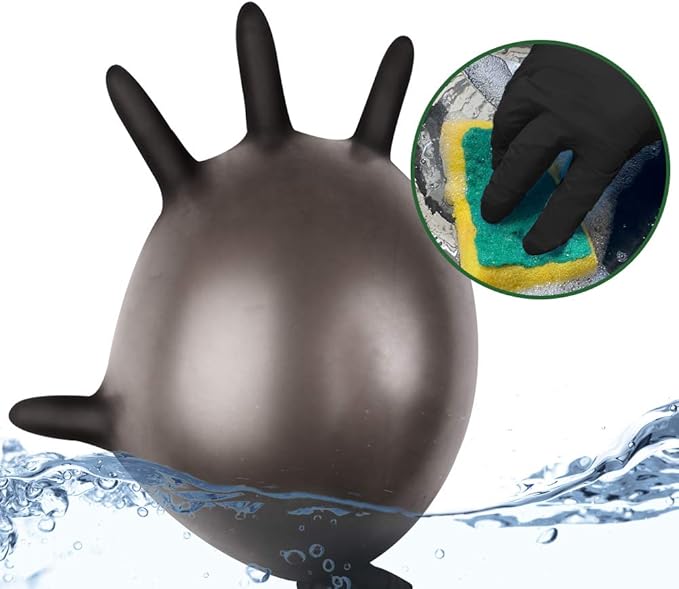 Nitrile Disposable Gloves Pack of 100, Latex Free Safety Working Gloves - Image 4