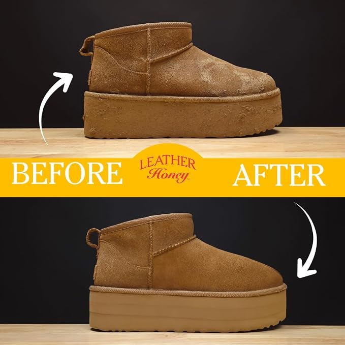 Leather Honey Suede & Nubuck Care Kit – Cleaner - Image 3