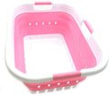 SAMMART 41L Collapsible 3 Handled Plastic Laundry Basket by SAMMART