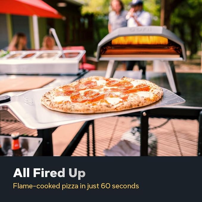Ooni Koda 12 Gas Pizza Oven & Peel Bundle – 28mbar Propane Outdoor Portable Oven For Stonebaked 12 Inch Pizzas in 60 Seconds, Includes 12" Pizza Peel and Gas Hose & Regulator