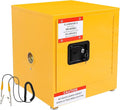 Flammable Cabinet, Galvanized Steel Safety Cabinet, Adjustable Shelf Flammable Storage Cabinet, for Commercial Industrial and Home Use,17x17x18In
