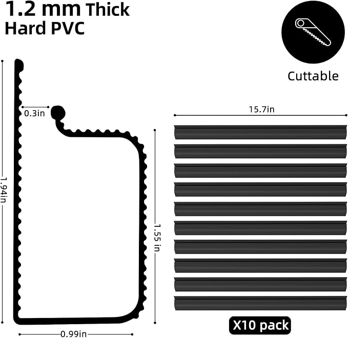 YECAYE 157in Cable Management Cord Organizer, Cable Raceway, Easy Install - Image 2