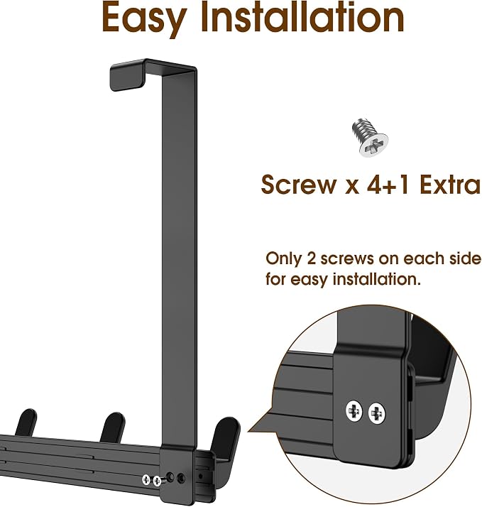 Long Over The Door Hooks with 15.75-inch Arms - Image 6