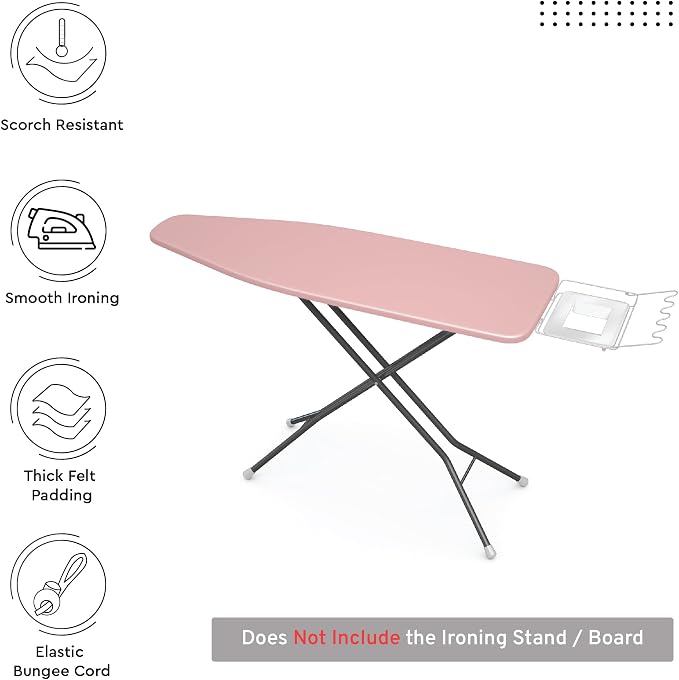 Encasa XO Ironing Board Cover and Pad, Medium 42"x14" - Image 2