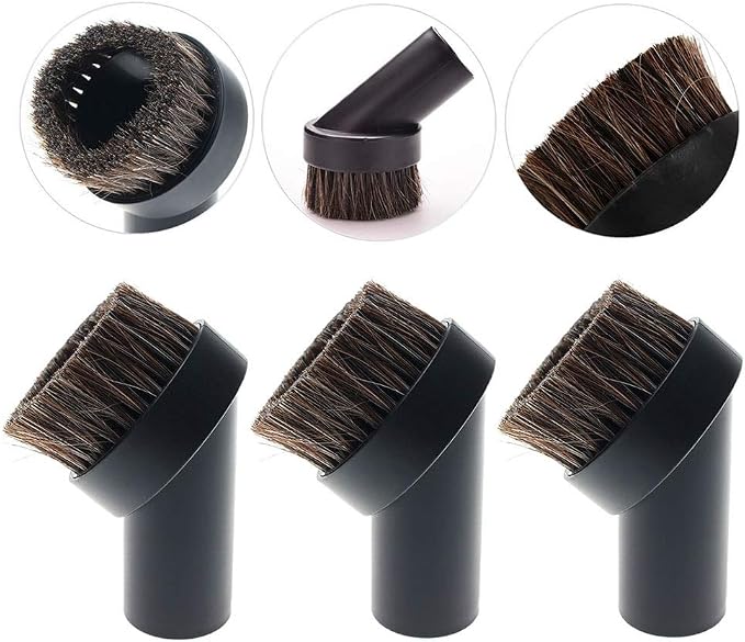 TXIN 4 Pieces Soft Horsehair Bristle Vacuum Attachments Dusting Brush Cleaner by TXIN