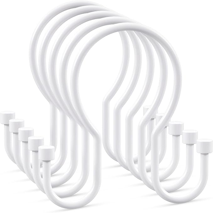 Goowin Shower Curtain Hooks, Simple Shower Curtain Rings, Sturdy Shower Curtain by Goowin
