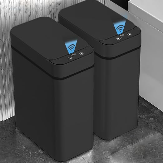 2 PACK - Touchless Bathroom Trash Can - Skinny Motion Sensor Trash Bin | Smart - Image 7