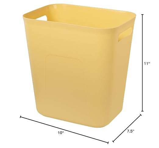 UUJOLY Plastic Small Bathroom Trash Can Wastebasket, 3.5 Gallon, Laundry Room - Image 5