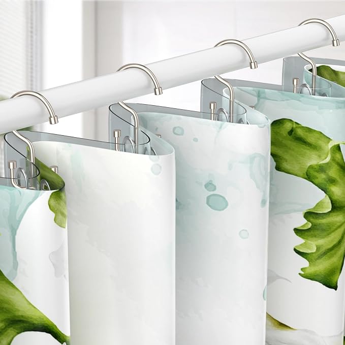 Shower Curtain Hooks, Shower Curtain Rings, Metal Shower Curtain Hangers Rust - Image 2